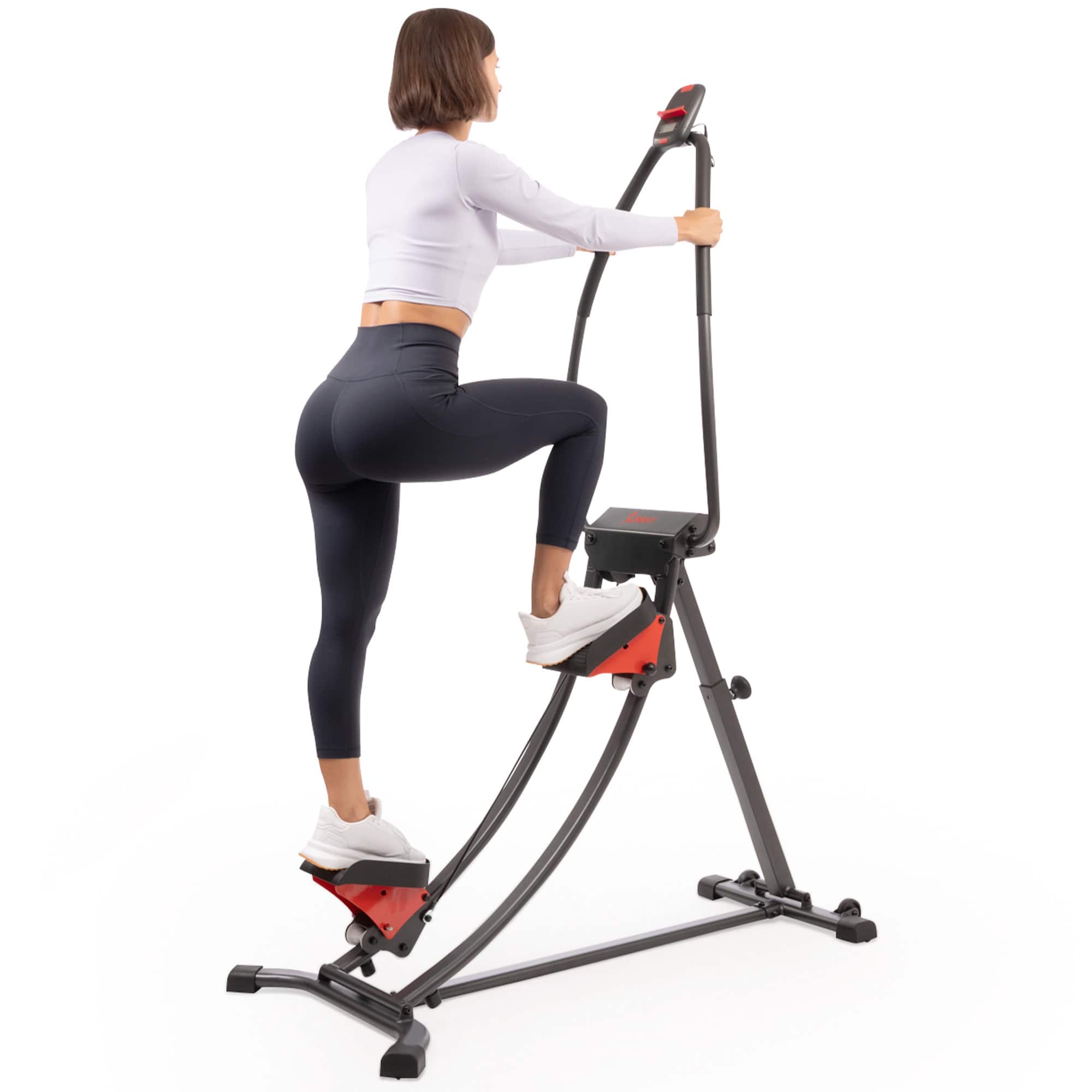 Sunny Health & Fitness - Smart Adjustable Curved Step Climber with 27.6” Long Stride, 4 Incline Levels & Trainer-Led Workouts via SunnyFit App - Black price history on PriceWatchPro