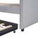 Alt View 9. Tiramisubest - Upholstered Daybed Sofa Bed Twin Size With Trundle Bed and Wood Slat ,Gray - Gray.