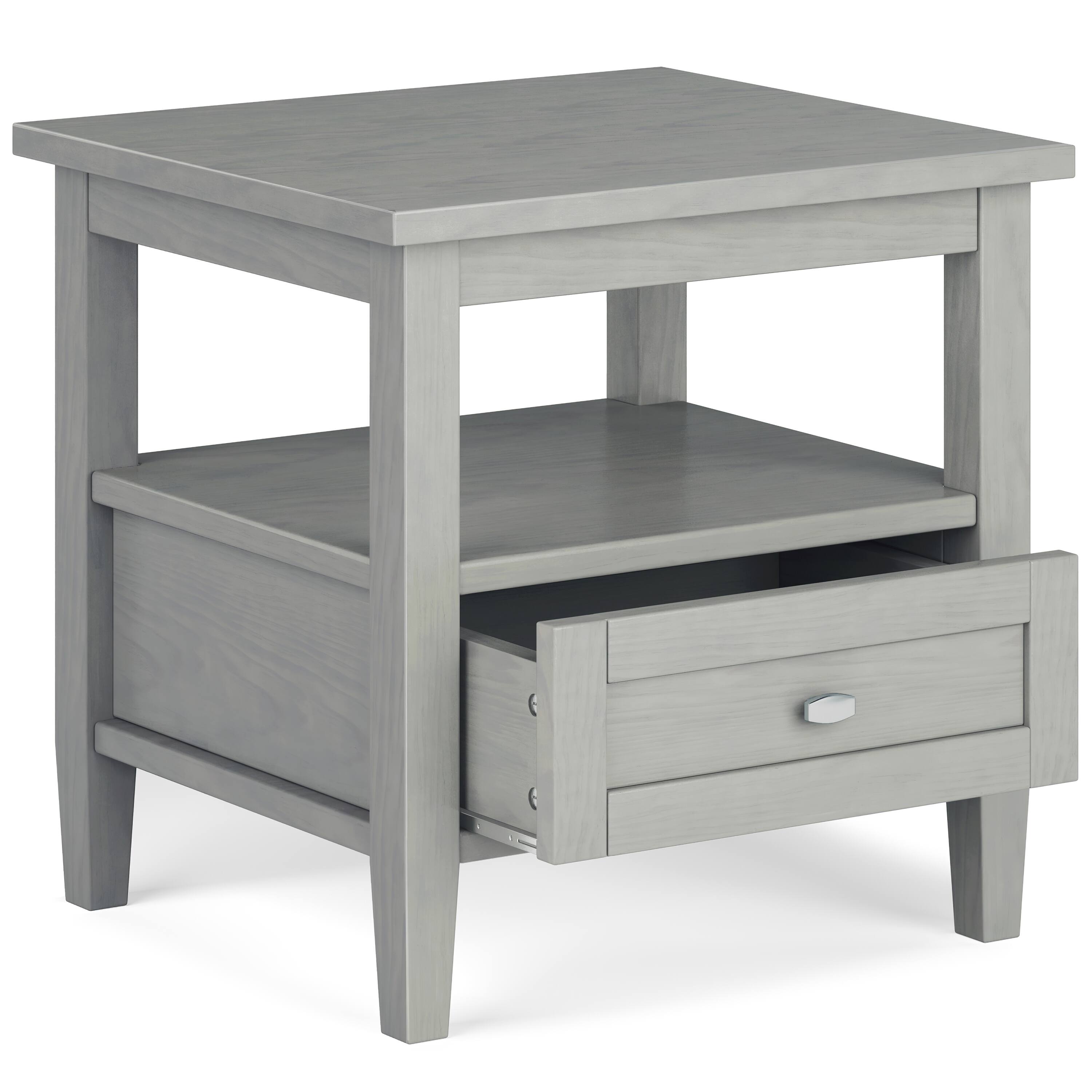 Alt View 11. Simpli Home - Warm Shaker End Table - Fog Grey.