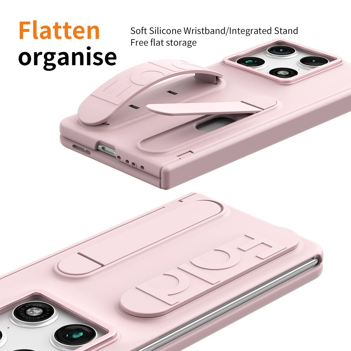 Flatten Soft Silicone Wristband/Integrated Stand Free flat storage organise