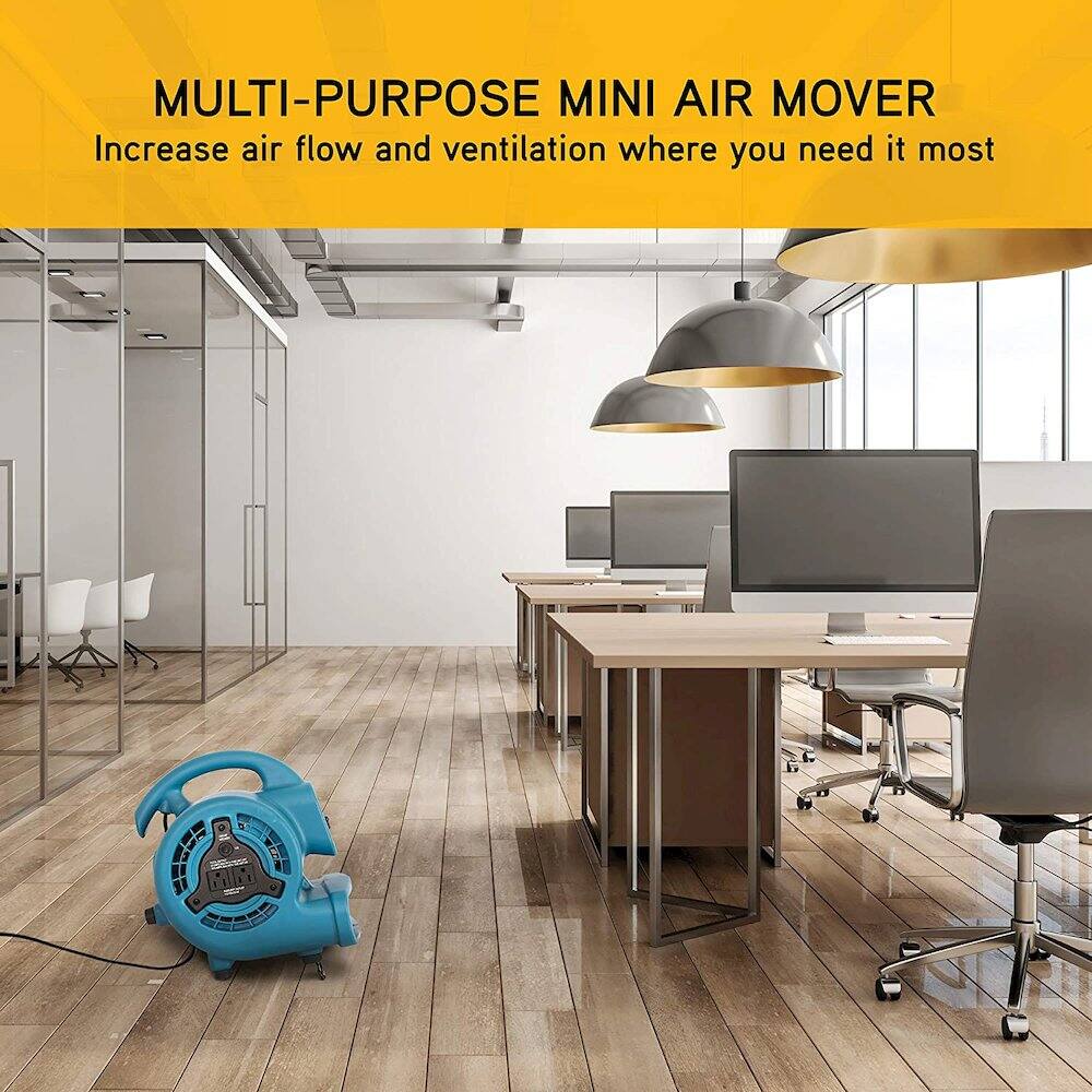 MULTI-PURPOSE MINI AIR MOVER  
Increase air flow and ventilation where you need it most