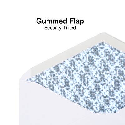 Gummed Flap  
Security Tinted