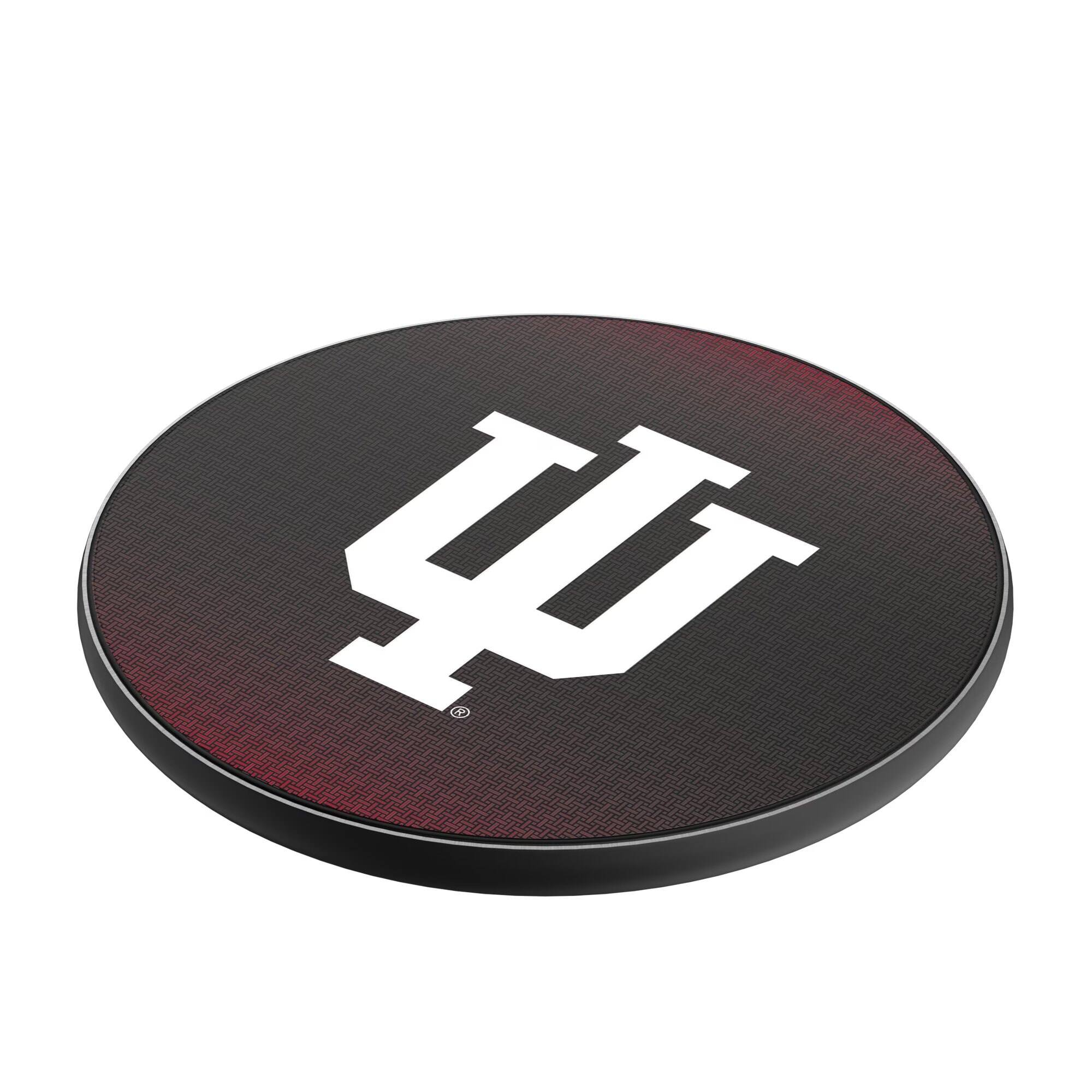 Alt View 1. Keyscaper - Indiana Hoosiers 15 Watt Wireless Induction Charger - Black.