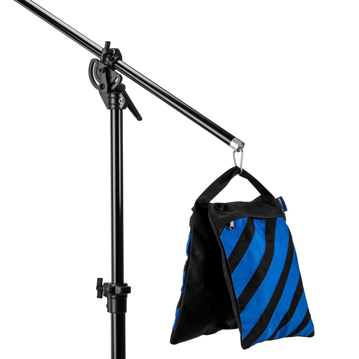 Alt View 2. Flashpoint - Flashpoint Empty Saddle Sandbag, 27 lbs Capacity, Blue  Black Stripes.