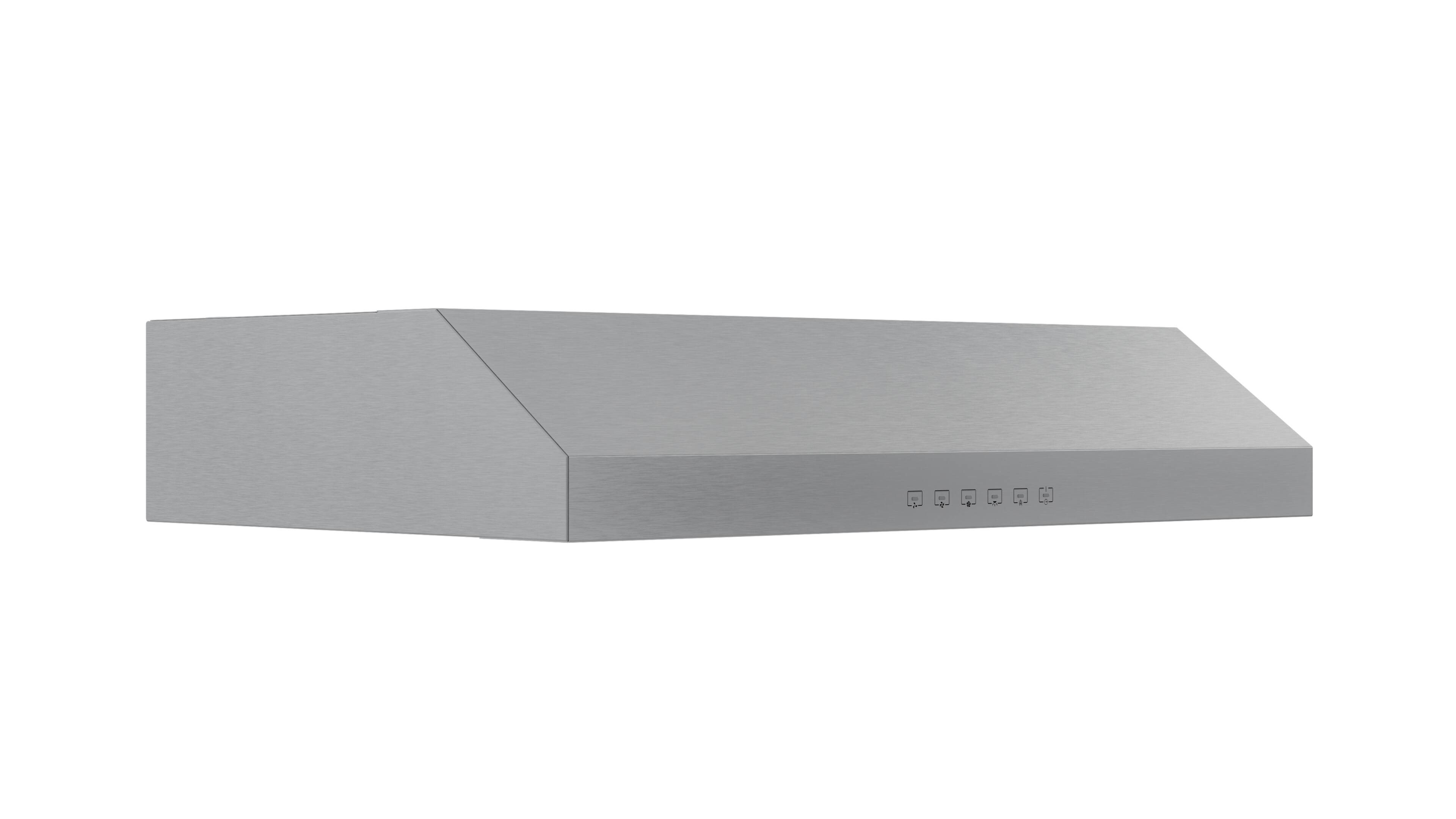 Angle. Broan - Glacier 30-Inch 490 MAX Blower CFM 1.0 Sones Range Hood - Stainless Steel.