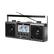 Angle. QFX - 11 Band Radio and MP3 Music Player with AM/FM/SW1-9 Radio - Black.