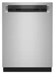 KitchenAid - 24" Top Control Built-In Stainless Steel Tub Dishwasher with 3rd Rack, 360 Max Jets, 44 dBA - Stainless Steel