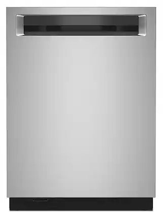 Front. KitchenAid - 24" Top Control Built-In Stainless Steel Tub Dishwasher with 3rd Rack, 360 Max Jets, 44 dBA - Stainless Steel With PrintShield Finish.