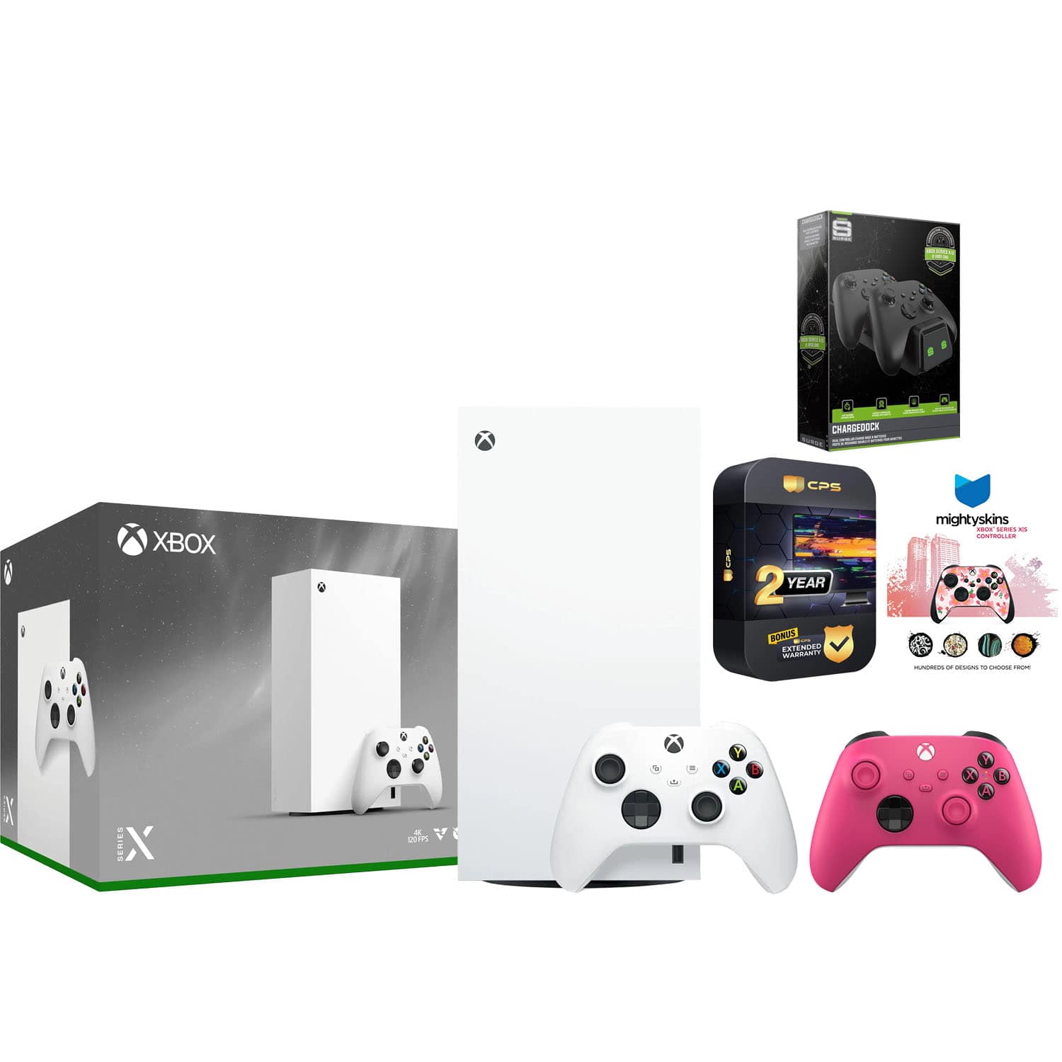 Xbox Series X 1TB Digital Console with Extra Controller, Charge Dock, MightySkins Code and 2 Year Warranty