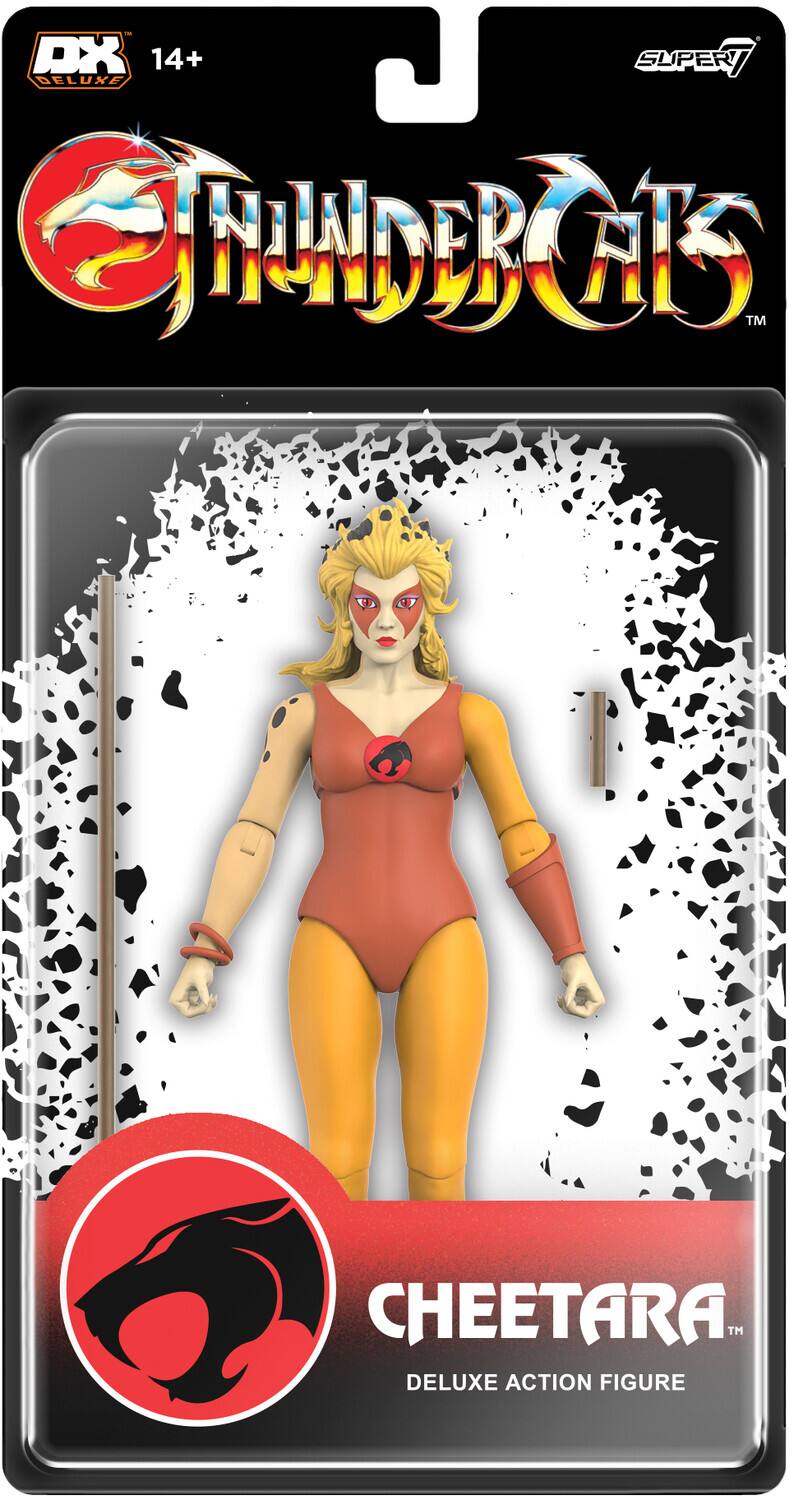 DX 14+ SUPER DELUXE RBGO GI TM CHEETARA™ DELUXE ACTION FIGURE

THUNDERCATS™

CHEETARA™ DELUXE ACTION FIGURE