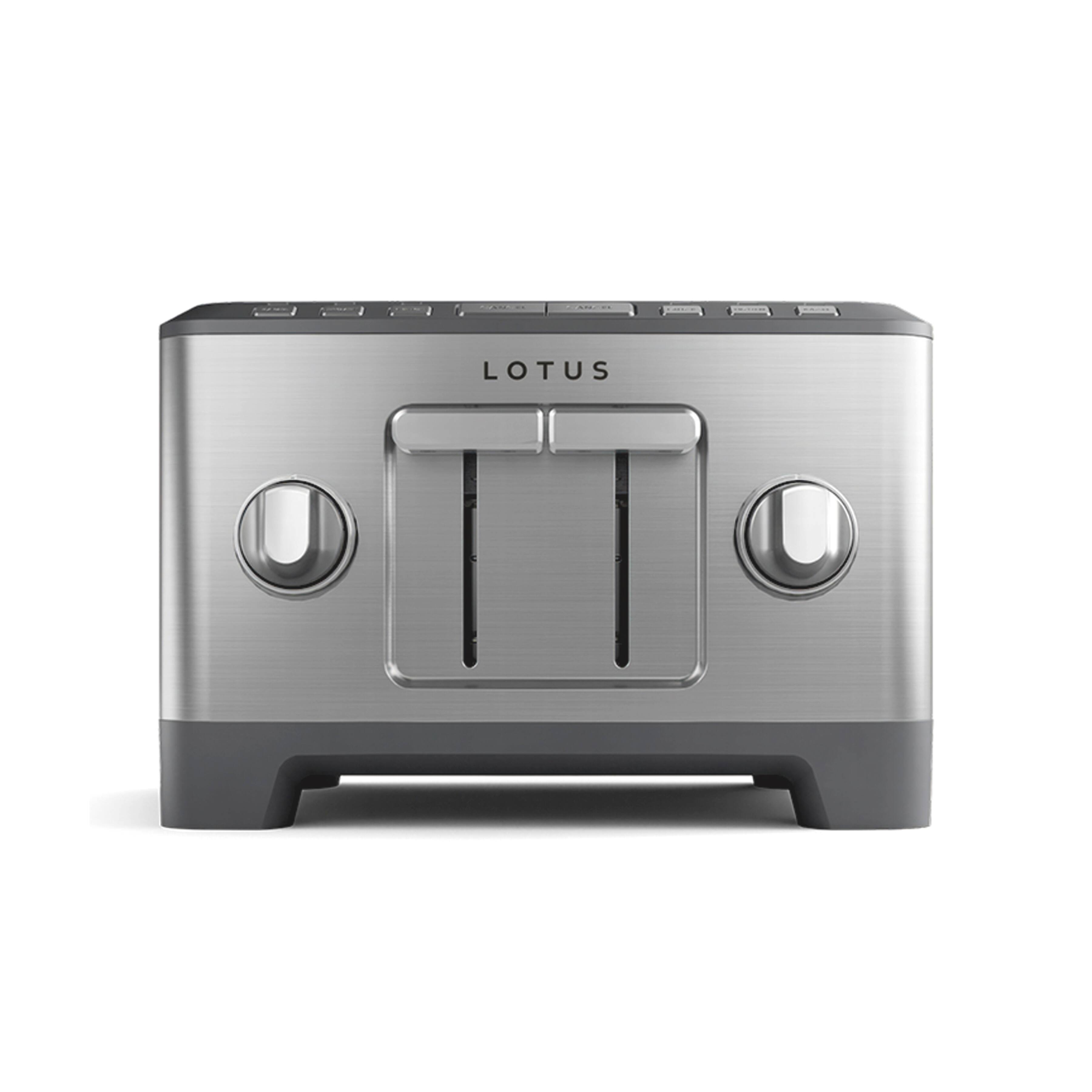 Front. Lotus - Professional Series The Four Slice™ Precision Toaster - Stainless Steel.