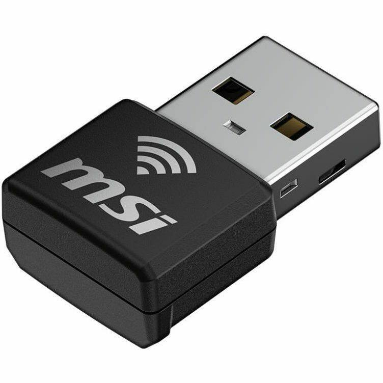 Alt View 4. MSI - MSI GUAX18N IEEE 802.11 a/b/g/n/ac/ax Dual Band Wi-Fi Adapter for Computer, Notebook - USB 2.0 - 1.73 Gbit/s - 2.40 GHz - Unknown.