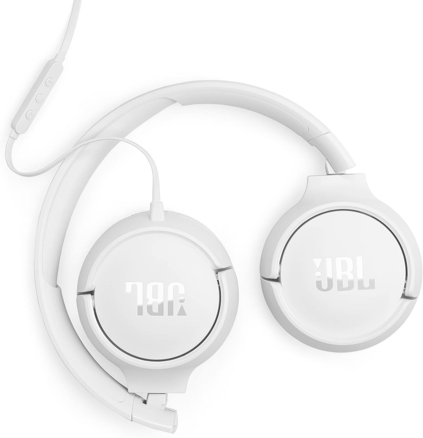 JBL Tune 520C USB C Wired On Ear Headphones White JBLT520CWHTAM