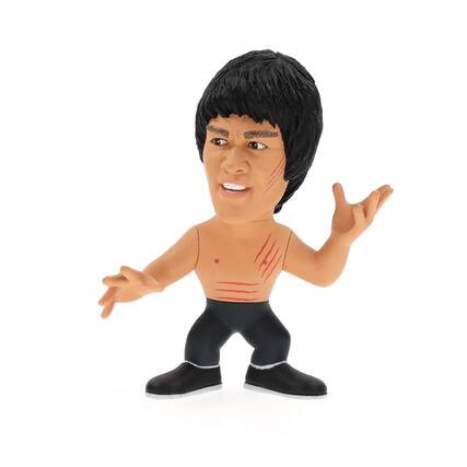 Front. Round 5 - Bruce Lee Enter The Dragon 5" Vinyl Figure Shirtless - White.