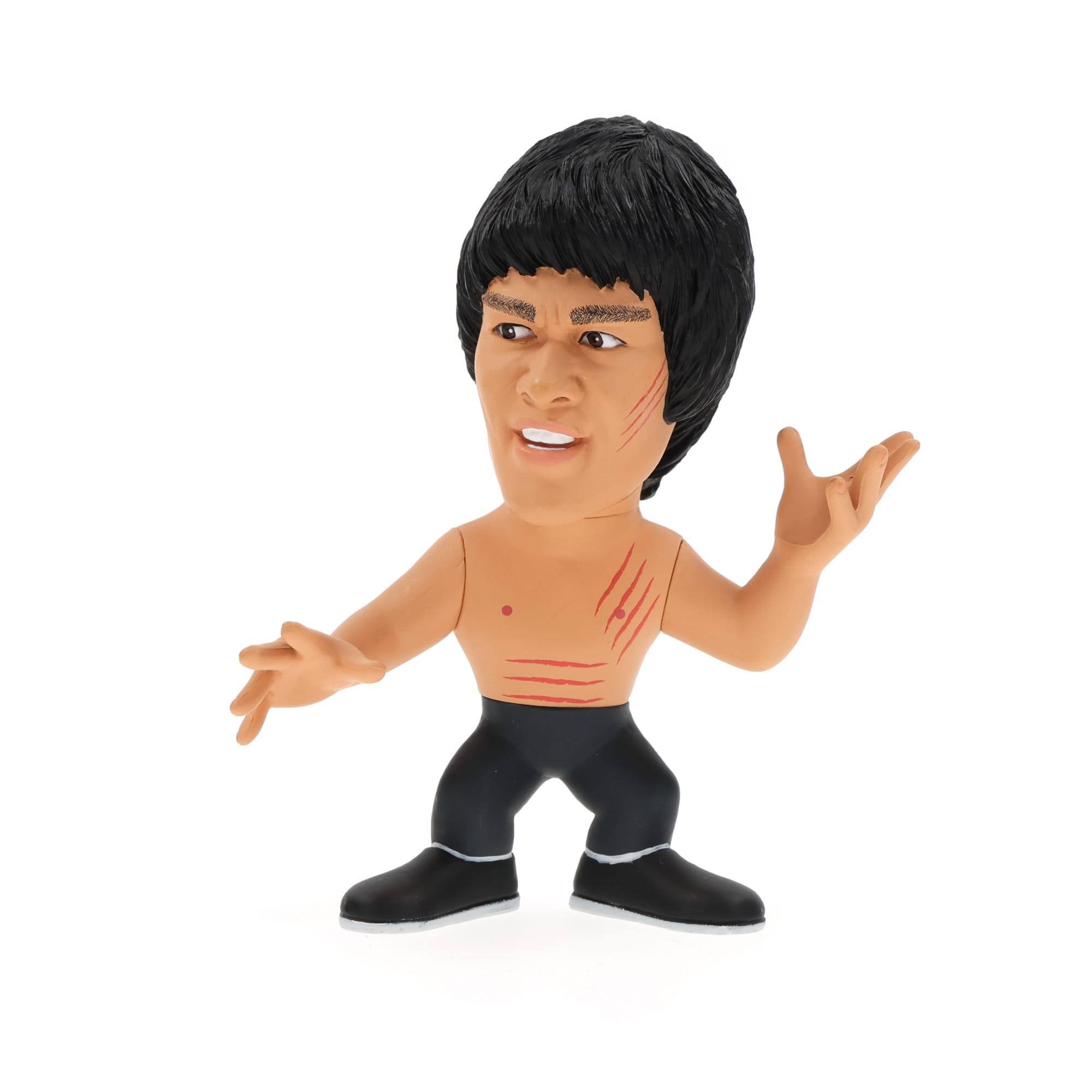 Front. Round 5 - Bruce Lee Enter The Dragon 5" Vinyl Figure Shirtless - White.