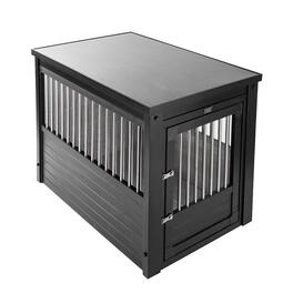 New Age Pet - ECOFLEX Dog Crate End Table - Espresso Large