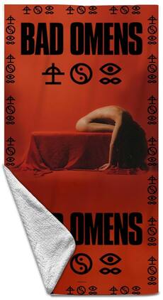 PopMarket - Bad Omens - Rocksax - Bad Omens - Omens 3 - Beach Towel (32 in x 63 in) - Multicolor