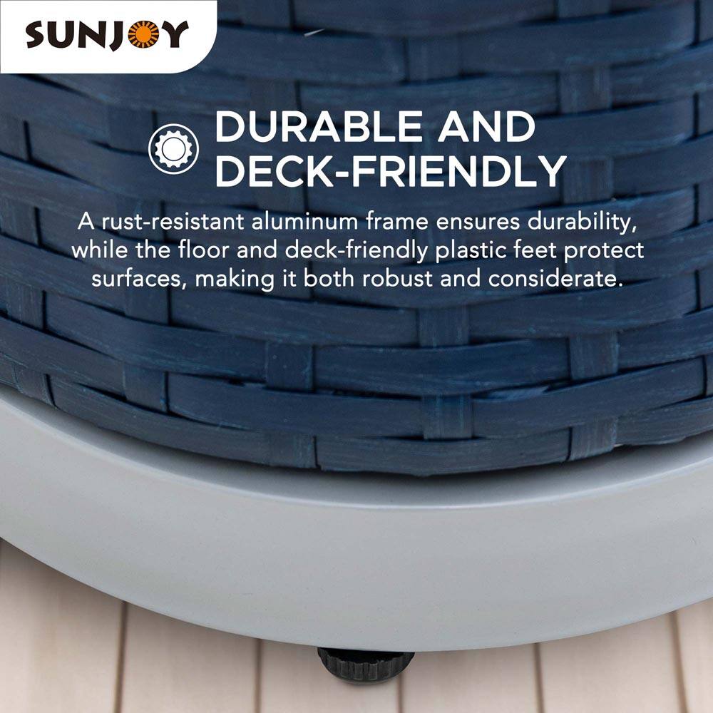 SUNJOY

DURABLE AND DECK-FRIENDLY

A rust-resistant aluminum frame ensures durability, while the floor and deck-friendly plastic feet protect surfaces, making it both robust and considerate.