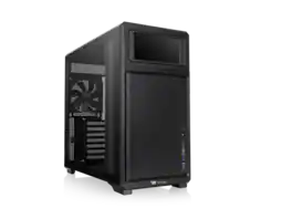 Thermaltake - TR300; 6.0" LCD; Mid Tower; 1x120mm Fan; ATX/mATX/mITX; 360mm Rad; 410mm GPU; Black - Black