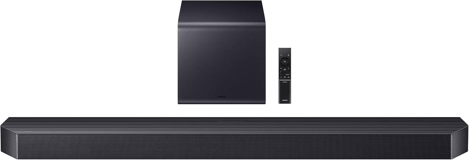 Alt View 1. Samsung - Samsung QN98LS03HE 98" QLED 4K TV with HW-Q900H Soundbar and Sub (2026) - Graphite Black.
