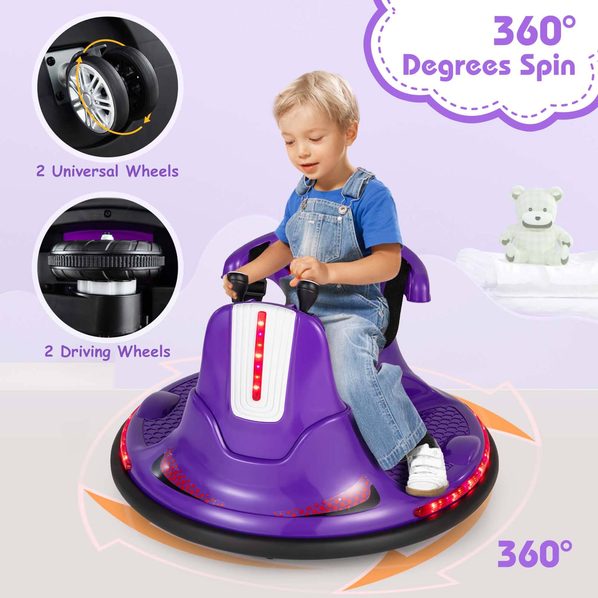 360° Degrees Spin

2 Universal Wheels

2 Driving Wheels

360°