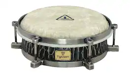 Tycoon Percussion - Agile Series 11-inch Conga, Compact 4.75-inch Siam Oak Shell, Remo M7 Fiberskyn Head, Brushed Chrome Hoops, Allen Key