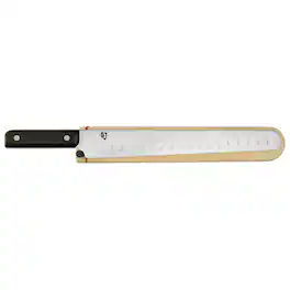 Shun - Classic 12-Inch Hollow Ground Brisket Knife with Saya - Black