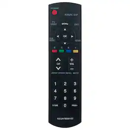 ZdalaMit - Replacement Remote N2QAYB000103 fit for Panasonic TV PT-56LCX70 PT-61LCX7 PT-50LCX7 PT-56LCX7 PT-61LCX70 TC-26LE70 - Black