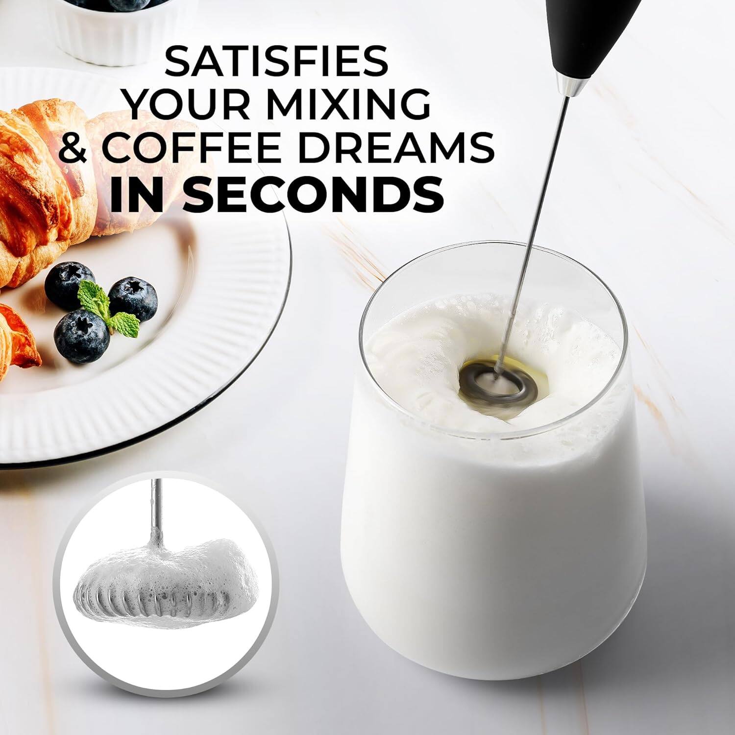 SATISFIES YOUR MIXING & COFFEE DREAMS IN SECONDS