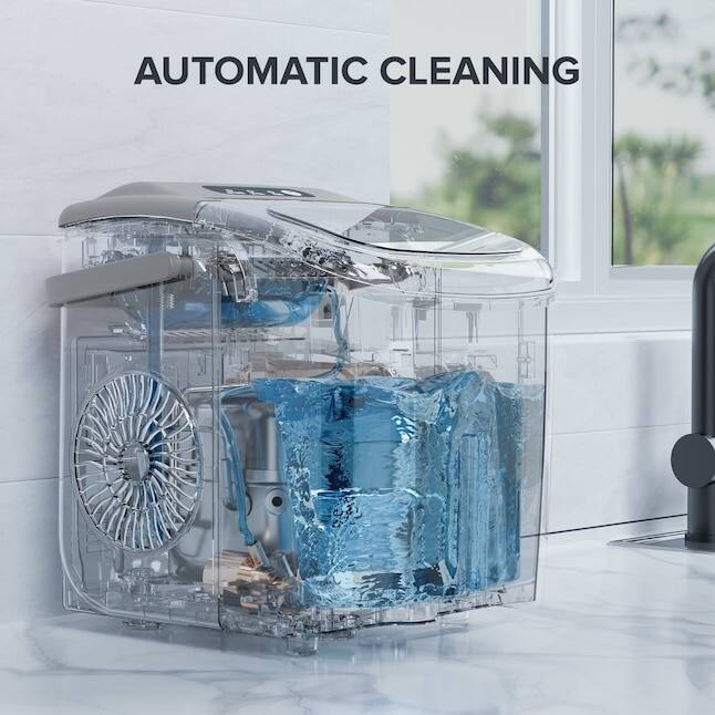 Electactic 26 lb Ice Per day Portable/Countertop Bullet Ice Maker ...
