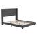 Alt View 1. Alamont Home - Hollis Queen Size Upholstered Platform Bed with Wingback Headboard - Charcoal.