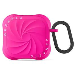 Ornarto - Vortuxe for AirPods 5 Case and for AirPods 4 Case, Sleek Liquid Silicone Drop Protection Phone Case - Hot Pink