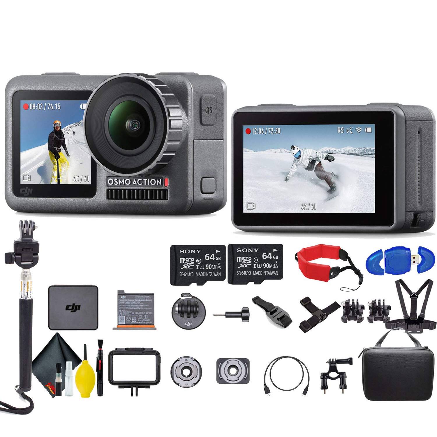 DJI- Osmo Action 4K HDR Waterproof Dual Screen Camera- Action II Kit
