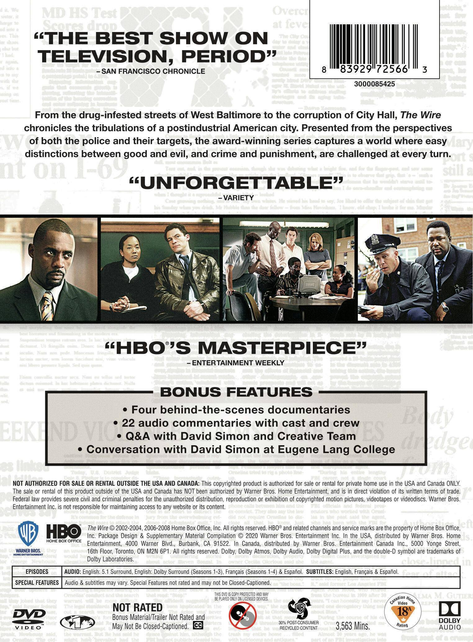 Angle. The Wire: The Complete Series (Box Set) [DVD].