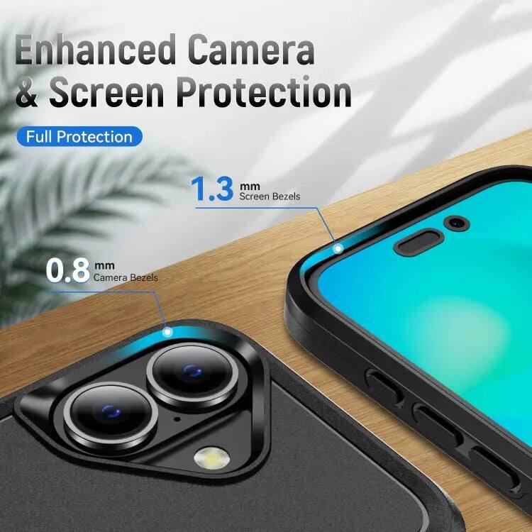 Enhanced Camera & Screen Protection  
Full Protection  
1.3 mm Screen Bezels  
0.8 mm Camera Bezels