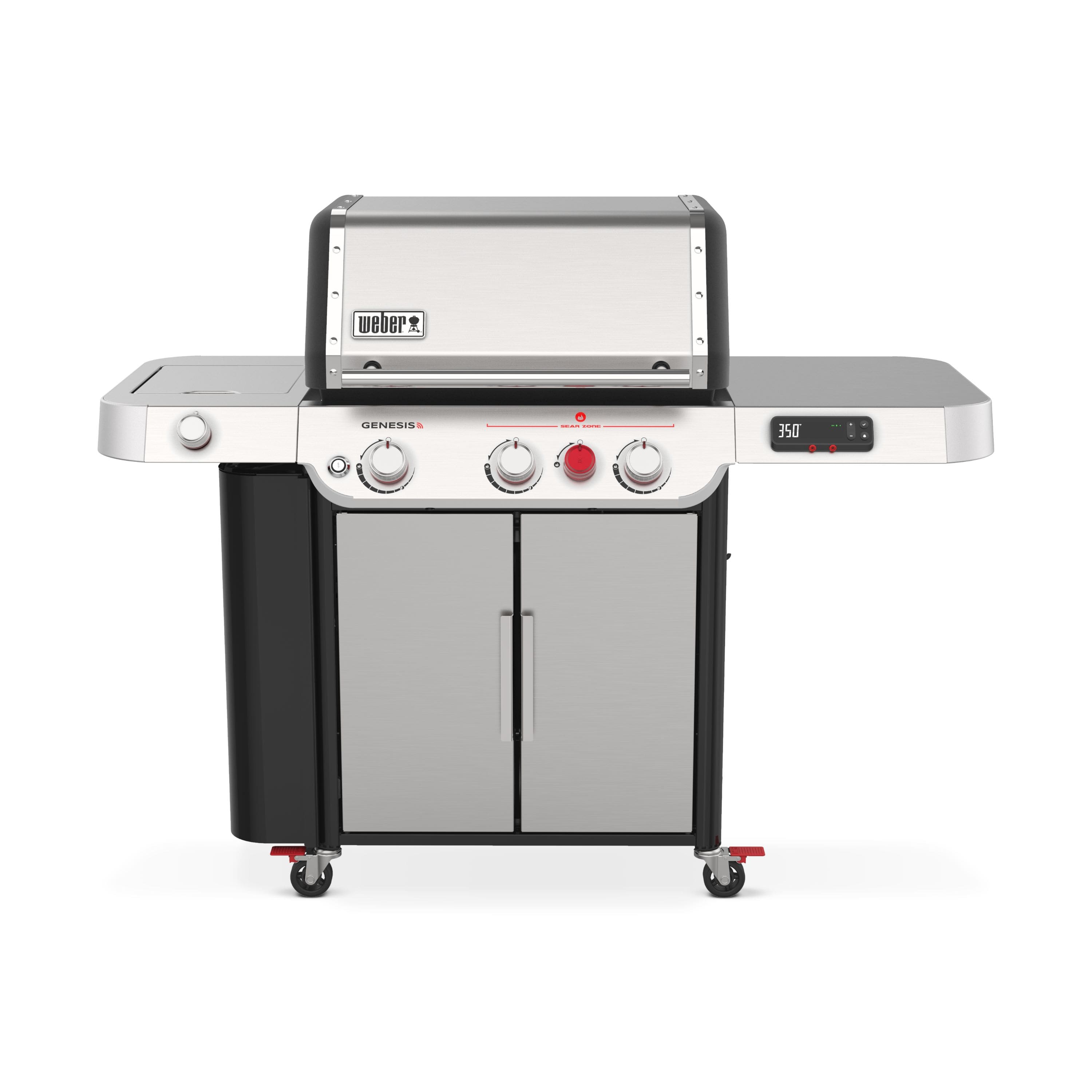 Weber - Genesis Gas Grill SX-335 Propane Gas Grill - Stainless Steel - Angle_Zoom