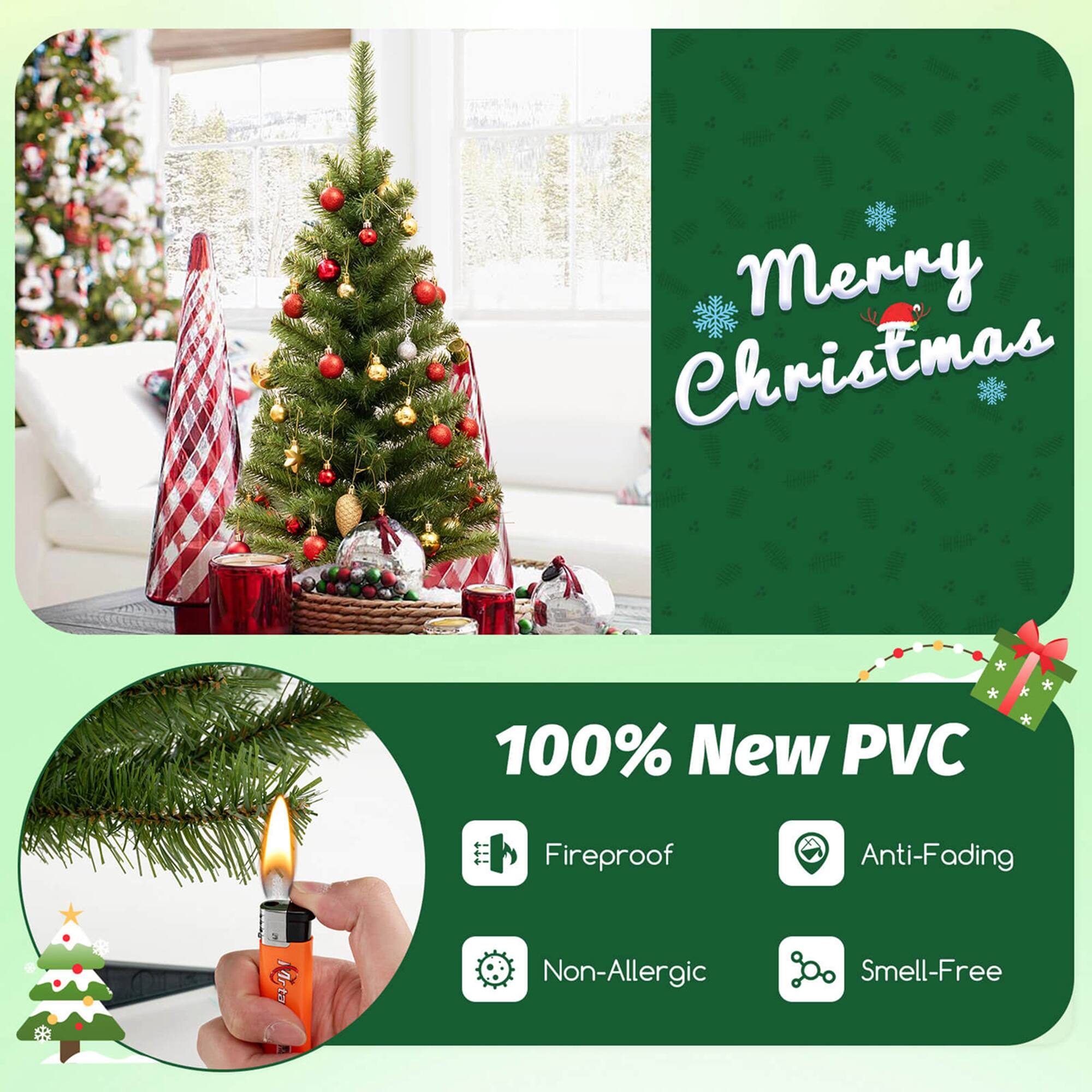 Merry Christmas 100% New PVC Fireproof Anti-Fading T Non-Allergic Smell-Free