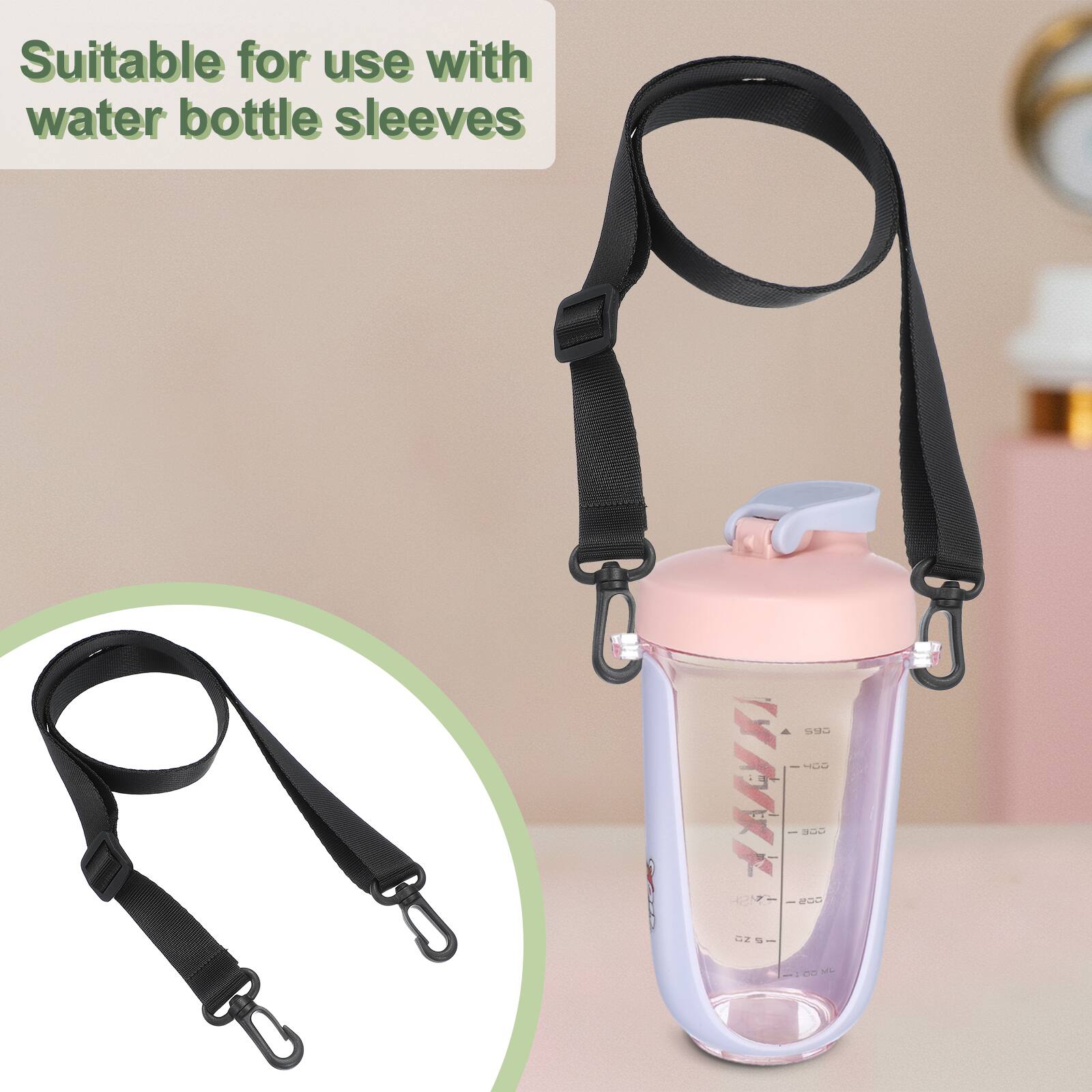 Suitable for use with water bottle sleeves