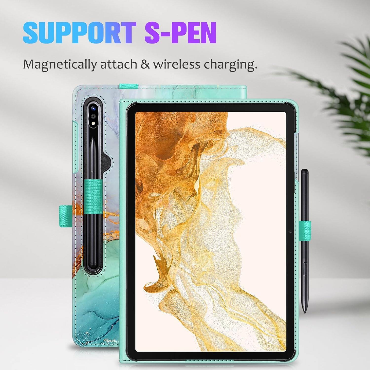SUPPORT S-PEN  
Magnetic attach & wireless charging.