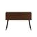 Alt View Zoom 24. Walker Edison - Contemporary 2-Drawer Entry Table with Glass Shelves - Dark Walnut/Black.