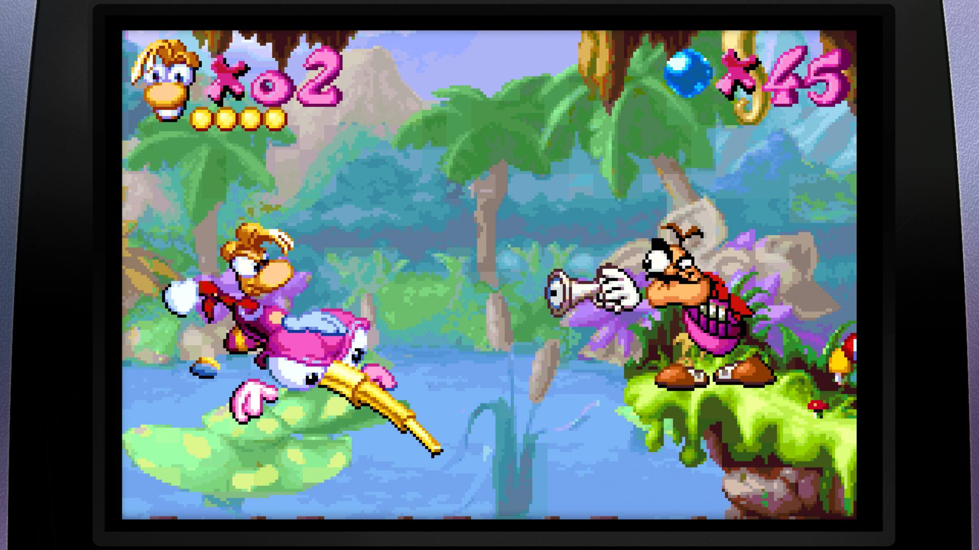 Left. Atari - Rayman.