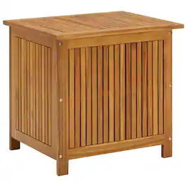 vidaXL - Storage Box Acacia wood finish Solid acacia wood Medium Rustic - Brown