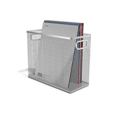 Front. TRU RED - TRU RED™ Wire Mesh File Organizer, Silver (TR57551) - Silver.