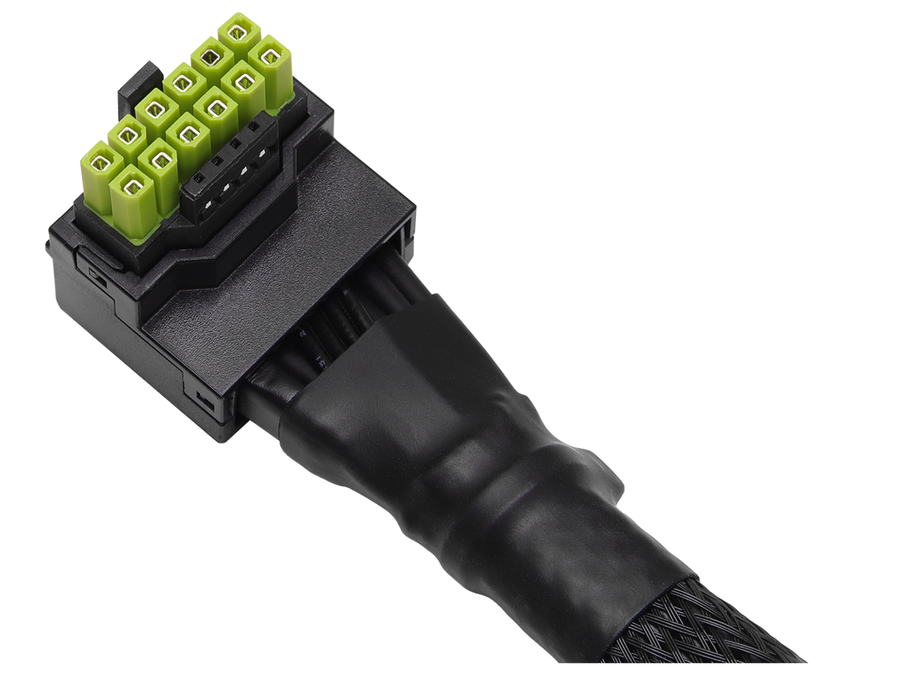 Alt View 3. ASRock - ASRock 12V-2x6 600W L-Type 2.3 ft. PCI-E 5.1 Cable (CB-12V2X6L600W).