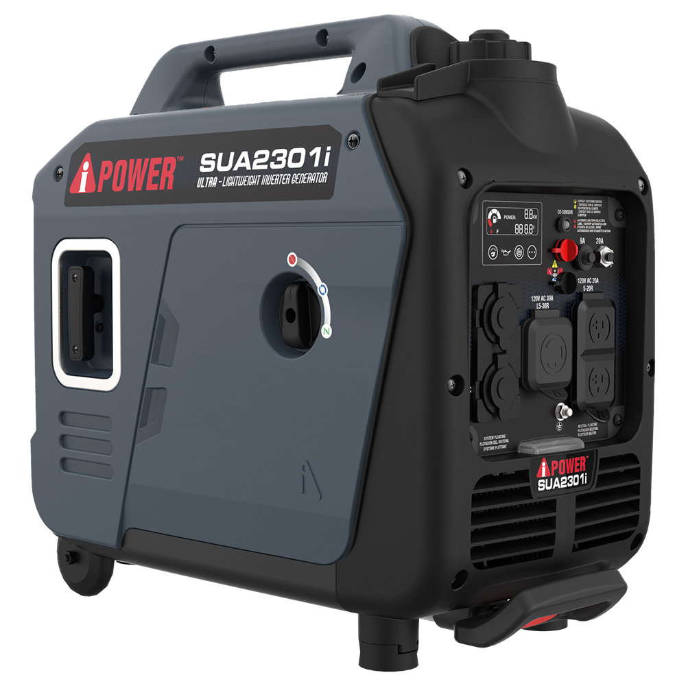 * M SUA2301 i POWER ULTRA - LIGHTWEIGHT INVERTER GENERATOR - BB. 8888 a COS - 75 LN C 20 5.30 SO & 23 N - M . I A E APOWER SUA2301 i