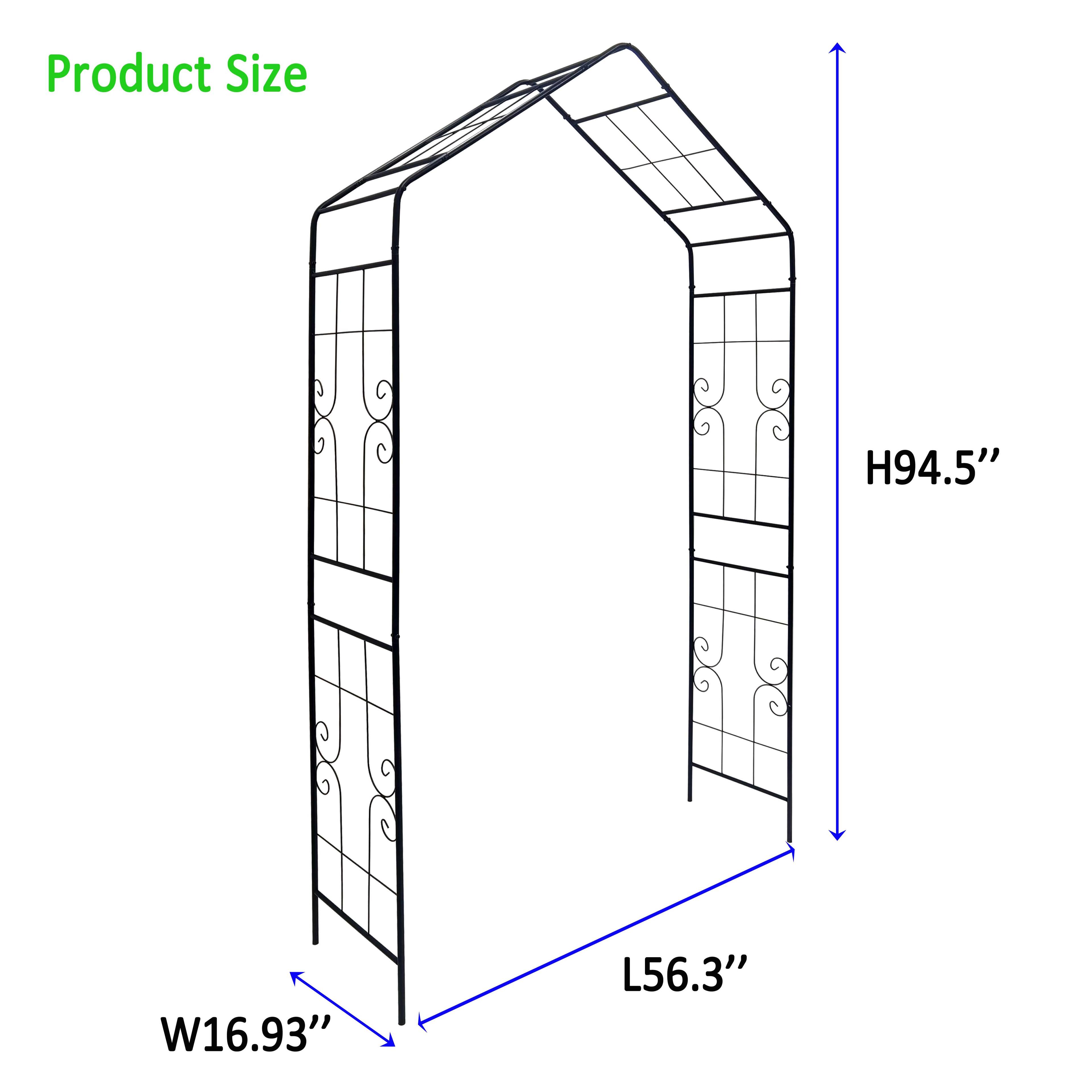 Product Size: H94.5" W16.93" L56.3"