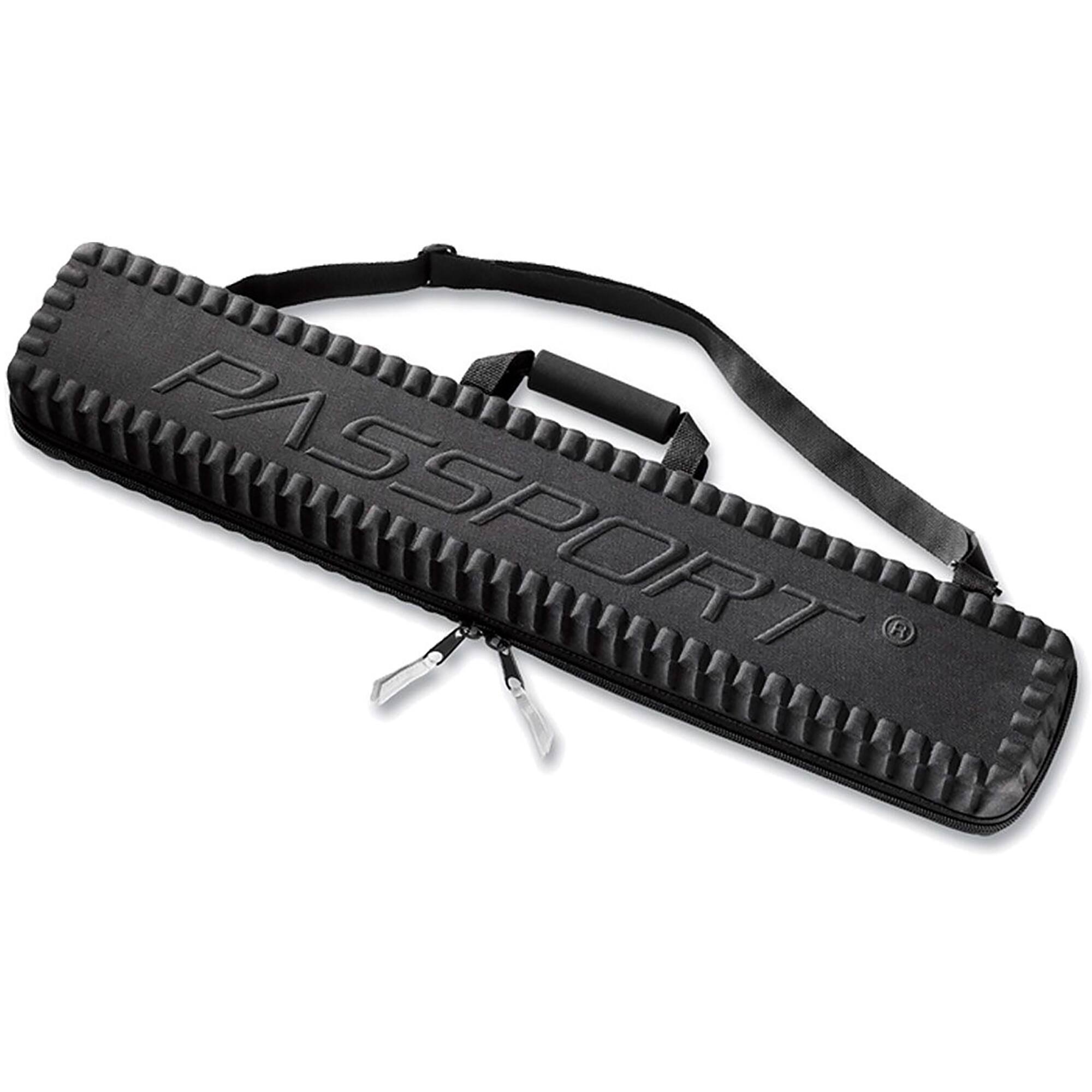 Front. Flying Fisherman - Flying Fisherman Passport Travel Rod Case - Black - Black.