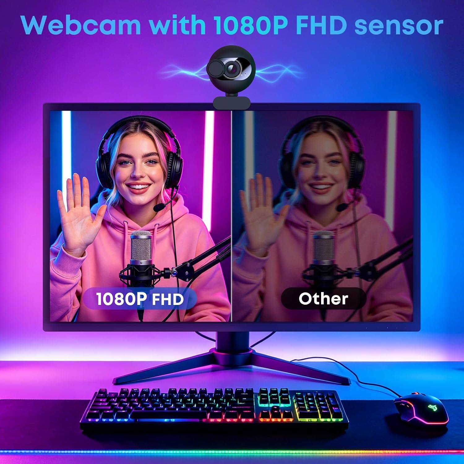 Webcam with 1080P FHD sensor

1080P FHD
Other