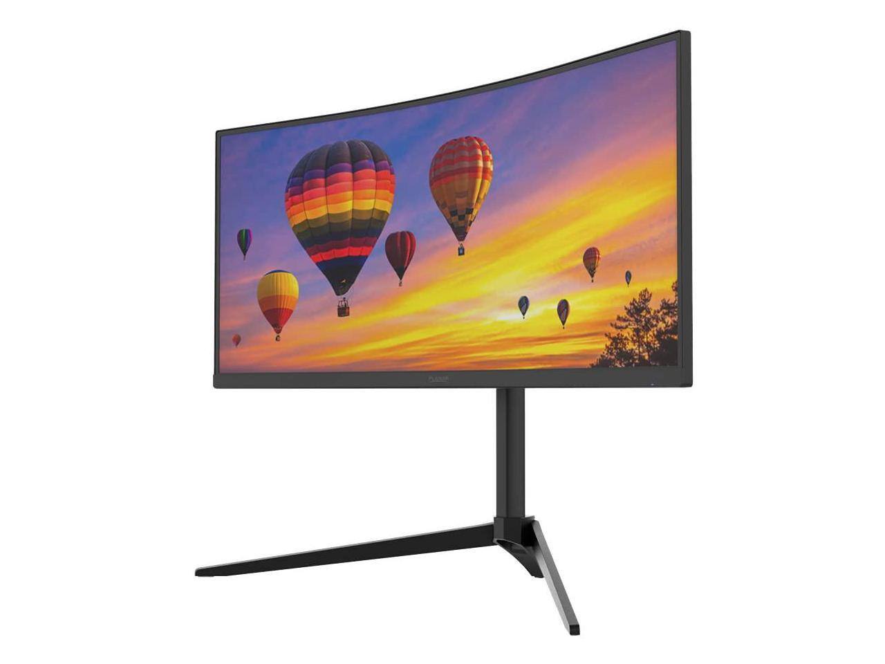 Alt View 9. Planar - PLANAR PZN3410Q 34" WQHD 21:9 3440x1440 100Hz Curved Monitor with HDMI, DP, USB, Audio - black.