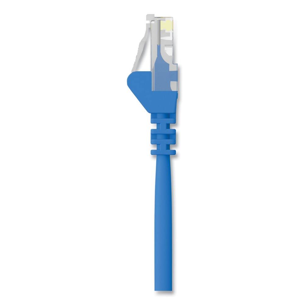 Back. Belkin - A3L791-03-BLU-S 3 ft. CAT5e Snagless Patch Cable - Blue - Blue.